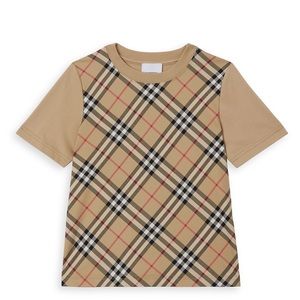 Baby's & Little Kid's Vintage Check Panel T-Shirt